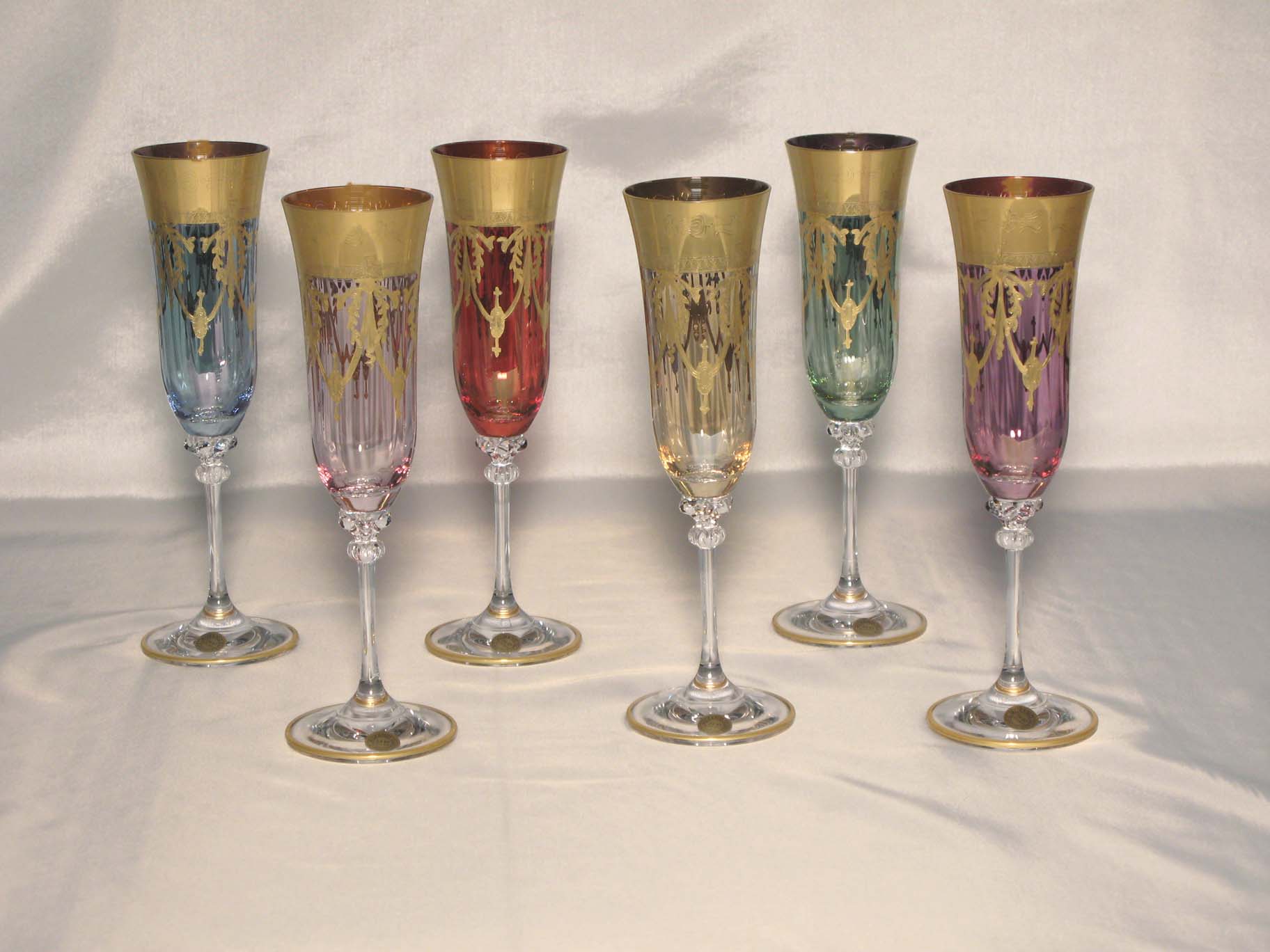Medici Murano Glass Tumbler, Millefiori Drinking Glasses