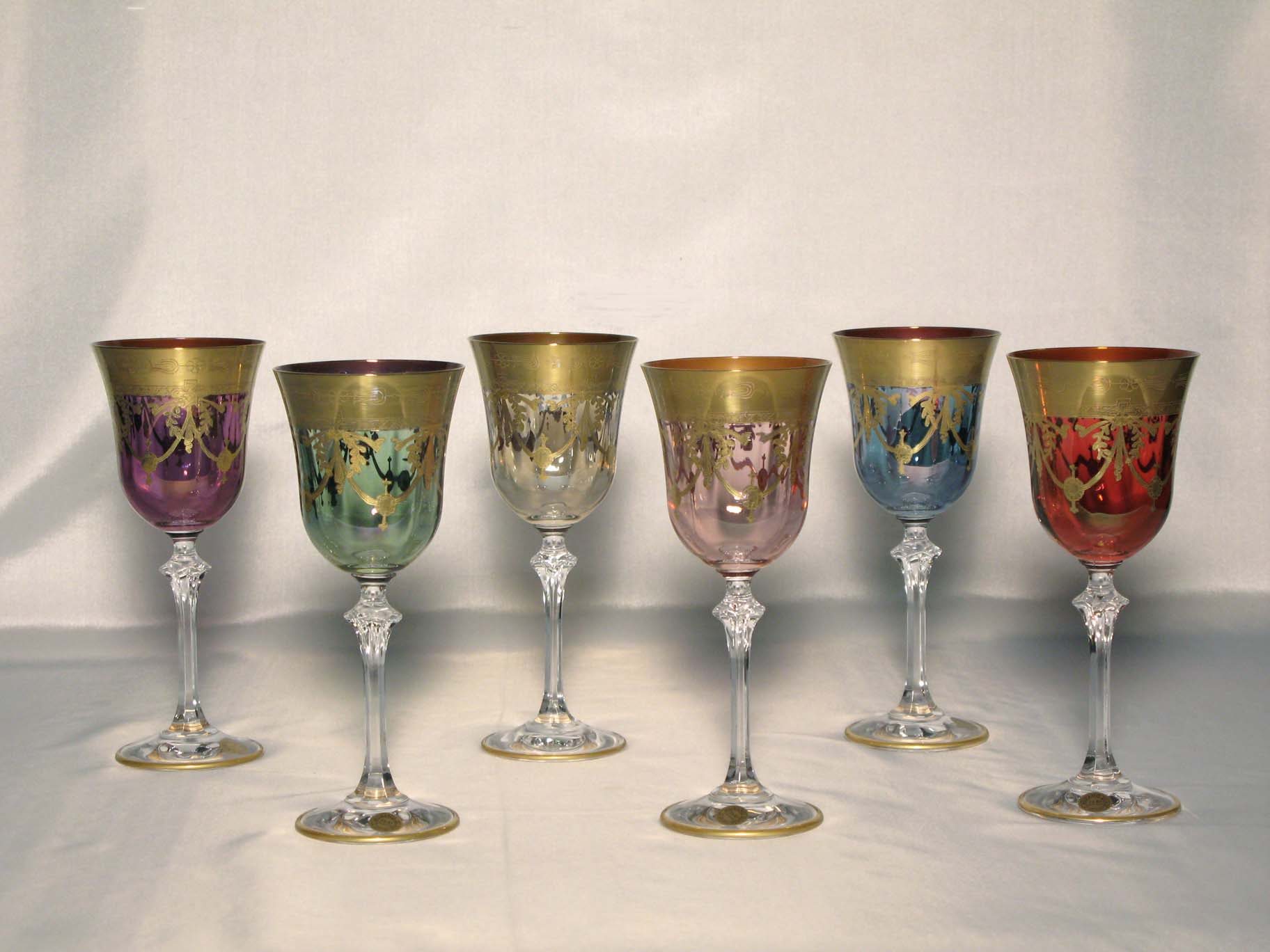 Medici Murano Glass Tumbler, Millefiori Drinking Glasses