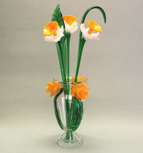Murano Art Glass Collections from MuranoArtGlass.us - Art Glass Flowers 1023